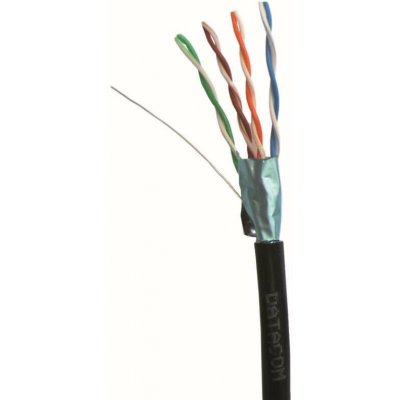Datacom 1388 FTP drát Cat5e, 100m, černý – Zboží Živě