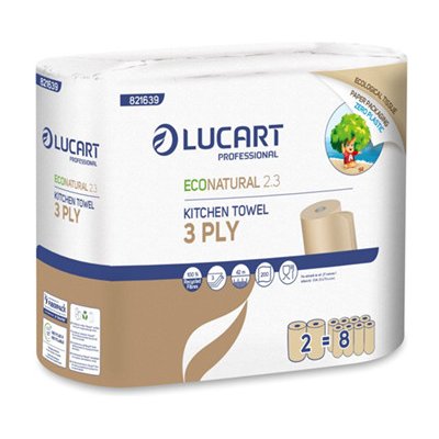 Lucart Econatural 2.3, 3 vrstvy, 42 m, 2 ks, 821639HY – Zboží Dáma