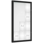 PROCITY Venkovní vitrína Classique, 12 x A4, plexi, černá – Zboží Živě