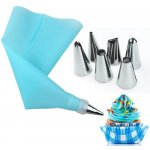 Silikonový sáček na zdobení se 6 nástavci – Zboží Dáma