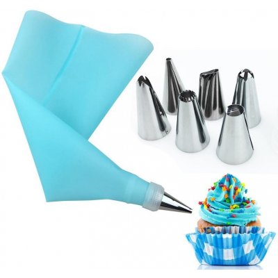 Silikonový sáček na zdobení se 6 nástavci – Zboží Dáma