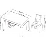 FREEON Plastový stolek s židlemi Neo bílá,zelená – Zboží Dáma