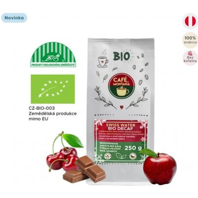 Café Montaña Bio Swiss Water Decaf mletá Espresso 1 kg – Zboží Mobilmania