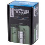 Stanley 1913 Dárkový Set Stanley Adventure Series Placatka + Panáky 4ks Zelená 250ml – Sleviste.cz