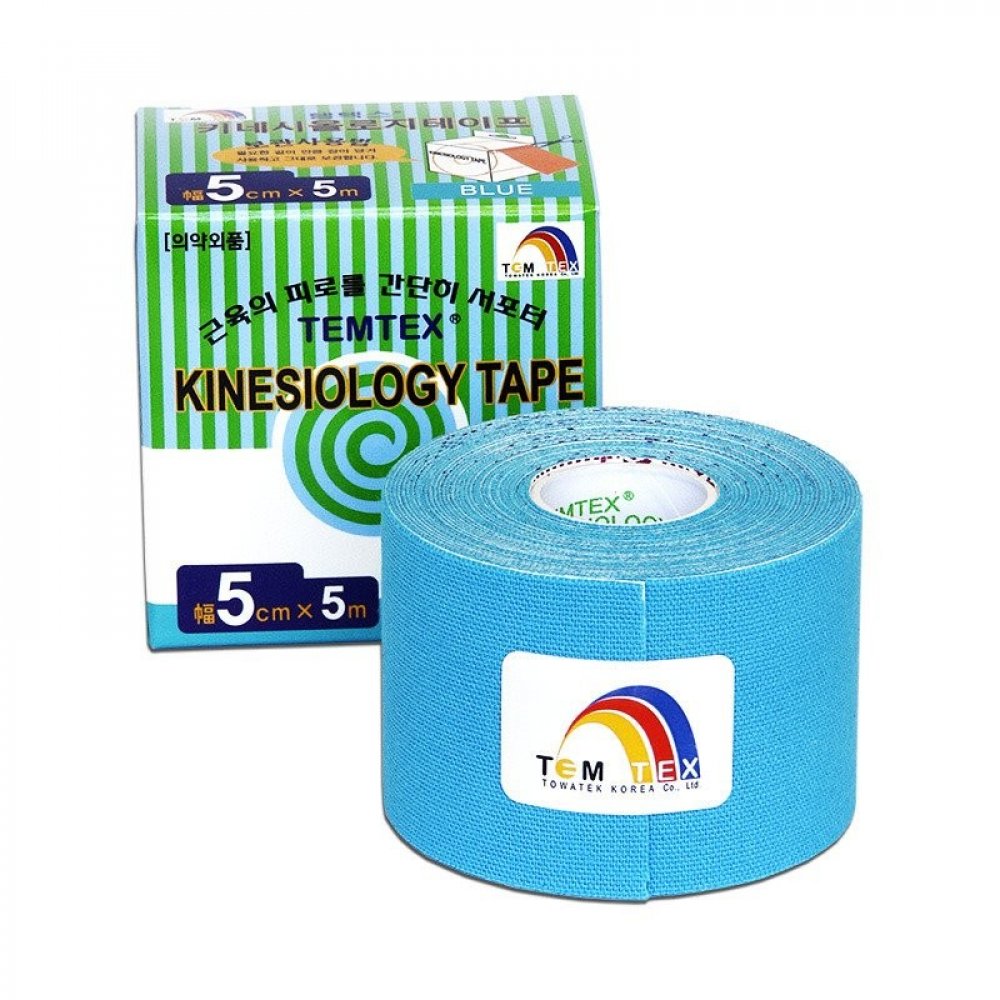 Temtex Kinesio Tape Classic modrá 5cm x 5m