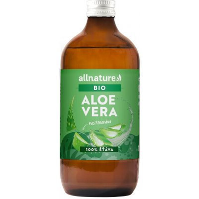 Allnature Aloe Vera BIO 100% šťáva 500 ml – Hledejceny.cz