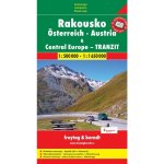 Automapa Rakousko a Střední evropa tranzit 1:500 00 1:1 500 000 – Zboží Dáma