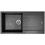 Granitový dřez Sinks Amanda 990 TLAM99050074, Metalblack – Sleviste.cz