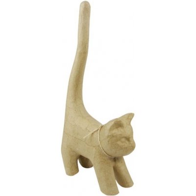 décopatch Kartonový předmět XS kočka s dlouhým ocasem – Zboží Mobilmania