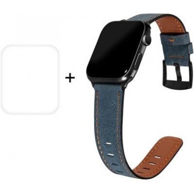 ENKAY řemínek + ochranná fólie Apple Watch 6 / SE / 5/4 44mm modrý 29744