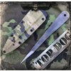 Nůž pro bojové sporty Drakkaria P36982 TOP DOG vrhací nůž + taktické pouzdro MULTICAM
