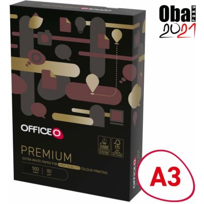 OFFICEO Premium A3 80 g/m2, 500 listů – Zboží Živě