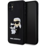 Karl lagerfeld Rubber Karl and Choupette iPhone 11 černé – Zboží Mobilmania