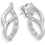 Soliter Půvabné stříbrné náušnice se zirkony 436 001 00550 04 – Zboží Mobilmania