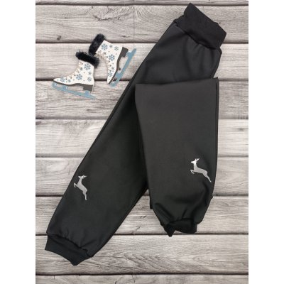 Textil EBi Zimní softshellové kalhoty Jelen černá – Zboží Dáma