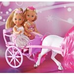 Simba Evička Evi Love princezna 12 cm set 2 panenky s kočárem – Zboží Mobilmania