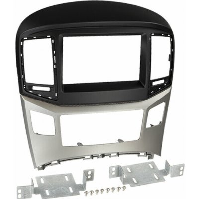 Rámeček autorádia 2DIN do Hyundai H1 Facelift s automat. klimatizací / černo-stříbrný – Hledejceny.cz