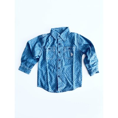 U.S. Polo Assn. stylová dětská košile s motivem blue