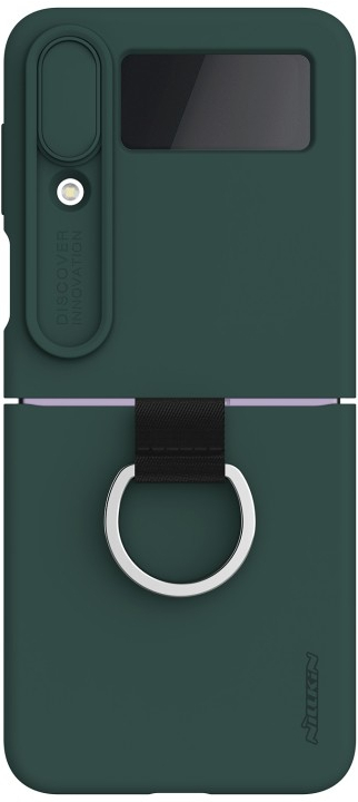 Pouzdro NILLKIN CAM SHIELD SILKY s držákem Samsung Galaxy Z Flip 4 5G zelené