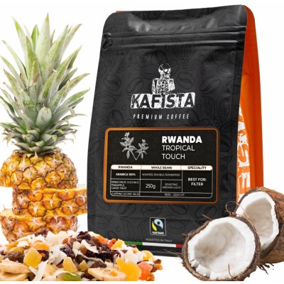 Kafista Výběrová káva Rwanda Tropical Touch 100% Arabica Káva Pražená v Itálii ideální pro filtr 2 x 250 g – Hledejceny.cz