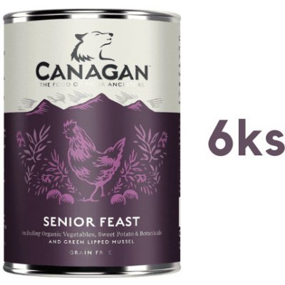 Canagan senior s kloubní výživou 6 x 400g