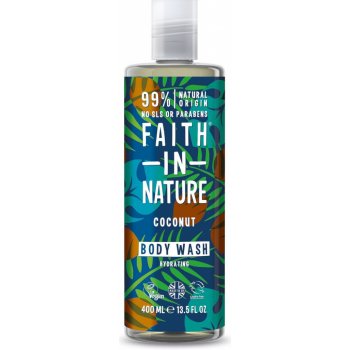 Faith in Nature přírodní sprchový gel a pěna BIO Kokos 400 ml