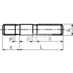 šroub M10x25 BEZ PÚ 8.8 závrtný do litiny DIN 939 – HobbyKompas.cz