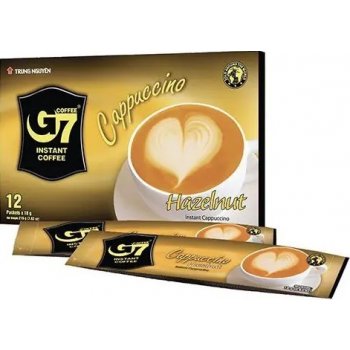 Trung Nguyen G7 Cappuccino s Lískooříškovou Příchutí 12 x 18 g