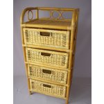 komoda Ratanová 4 zásuvky ratan medová – Zboží Dáma