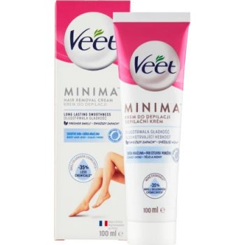 Veet Minima Hair Removal Cream Sensitive Skin depilační krém pro citlivou pokožku 100 ml