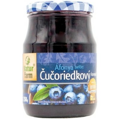 NaturFarm borůvkový kompot 350 g – Zboží Dáma