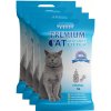 Stelivo pro kočky Premium Cat Bentonitové hrudkující stelivo přírodní 4 x 5 l
