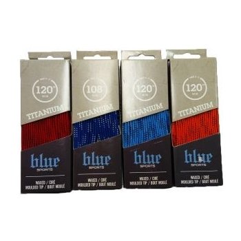 Blue Sports Titanium voskované tkaničky