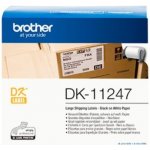 Brother DK-11247, bílé, velké adresní štítky, 103 x 164mm, 180ks – Zboží Mobilmania