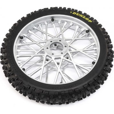 Losi 1:4 Promoto-MX Motorcycle: Kolo s pneu Dunlop MX53 přední disk chrom