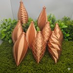 NAŠE 3D Vánoční ozdoby sada 9ks Barva: Měděná – Hledejceny.cz