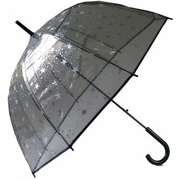 Černý transparentní deštník hvězdy od 205 Kč - Heureka.cz