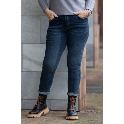 Mom fit džíny ESCAPE M1225-3H Modrá – Sleviste.cz