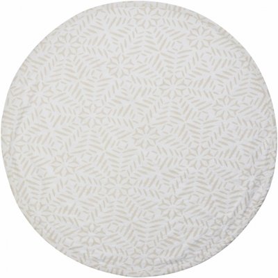 House Doctor Koberec pod vánoční stromek Gift Off-white Ø 120 cm, krémová barva, textil – Hledejceny.cz