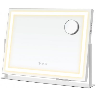 SongmicsHome kosmetické zrcadlo DAHLIA LWM002W02 bílá – Zboží Dáma