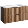 Koupelnový nábytek COMAD XILO 82-100, šířka 100 cm, dub votan/matná šedá