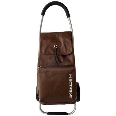 Madisson A32034 Velká nákupní taška na kolečkách hnědá – Zbozi.Blesk.cz