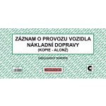 Baloušek Tisk ET220 Záznam o provozu vozidla nákladní dopravy alonž – Zboží Mobilmania