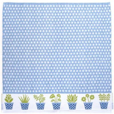 SCANquilt utěrka FROTÉ květináče modrobílá 50 x 50 cm – Zboží Mobilmania