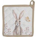 Podložka pod hrnec s motivem králíků Rustic Easter Bunny - 20*20 cm – Sleviste.cz