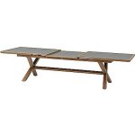 DEOKORK Hliníkový stůl BERGAMO II. 250/330 cm antracit/dekor dřeva – Hledejceny.cz