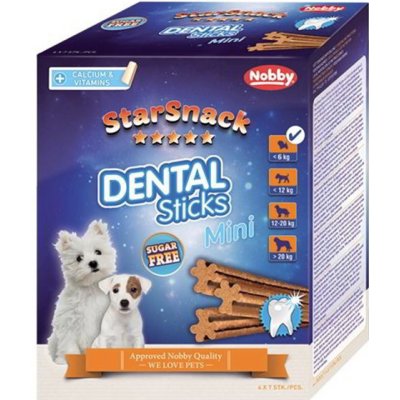 Nobby StarSnack Dental Sticks Mini dentální tyčinky 28 ks 252 g