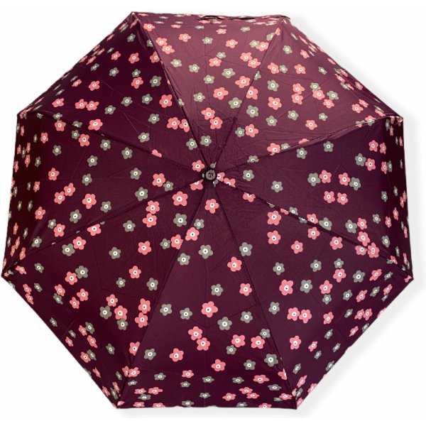 Real Star deštník mini skládací s květinami vínový od 489 Kč - Heureka.cz