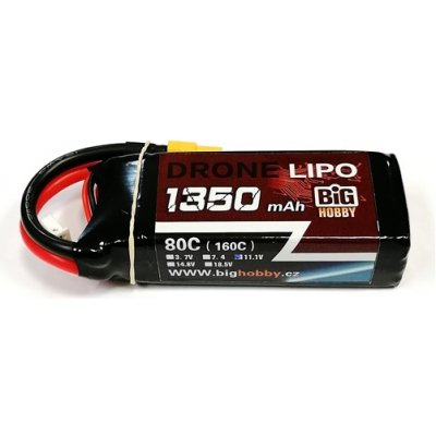 DRONE LIPO Li-pol baterie 1350mAh 3S 80C 160C – Hledejceny.cz
