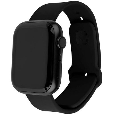 FIXED Silicone Sporty Strap pro Apple Watch 42/44/45mm černý FIXSST2-434-BK